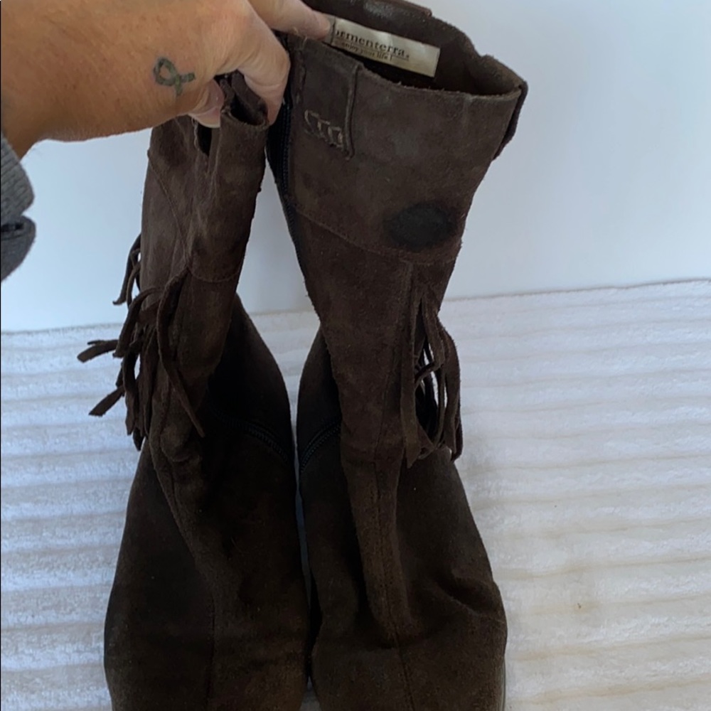 Formenterra suede fringed boots